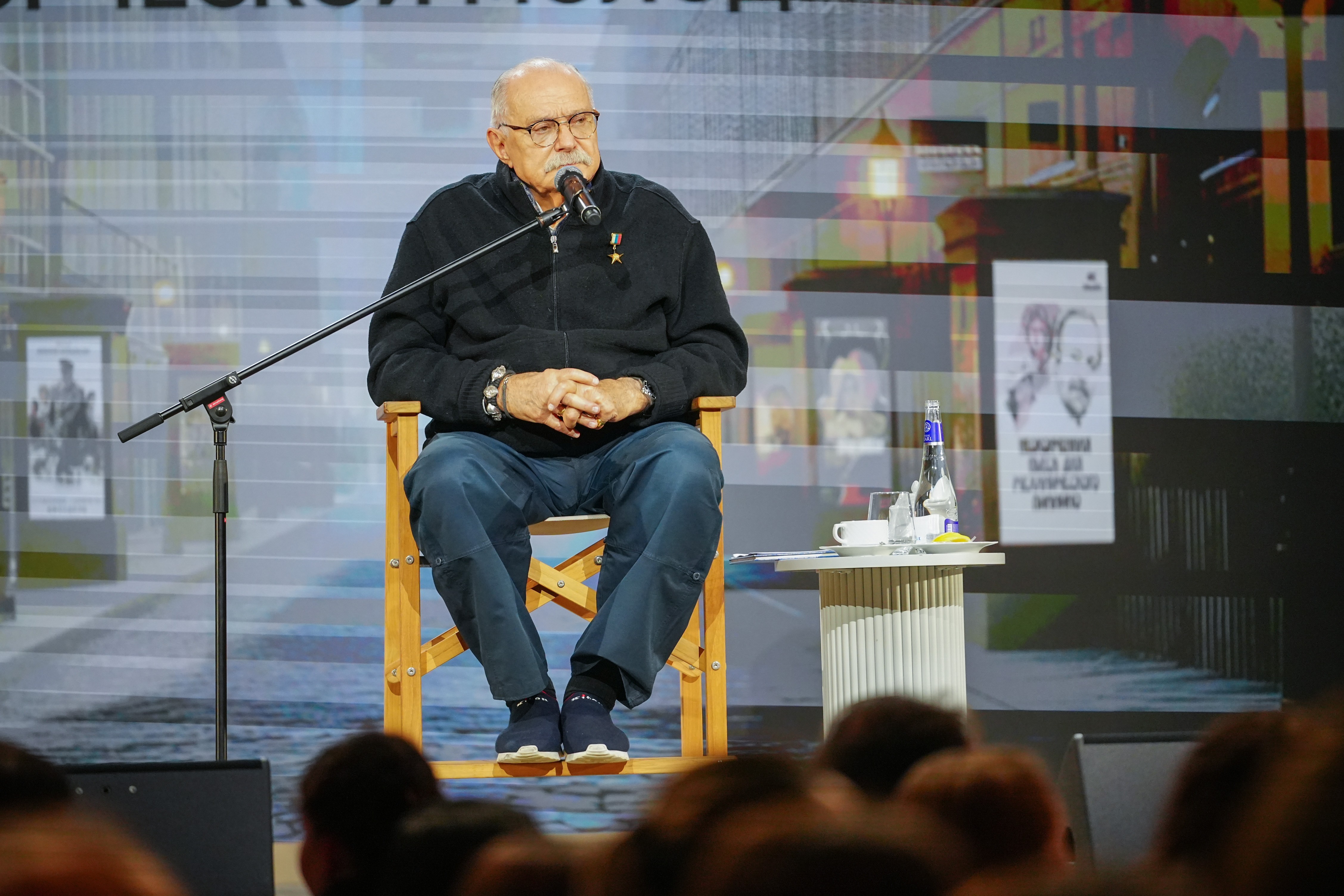 Nikita Mikhalkov meets creative youth at the National Centre RUSSIA