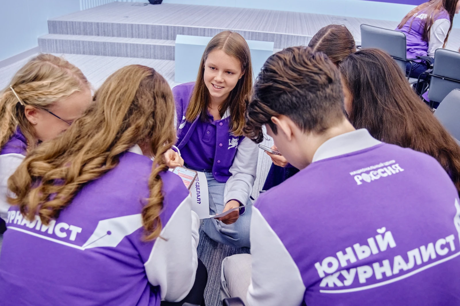 Working meeting for Young Journalists School graduates