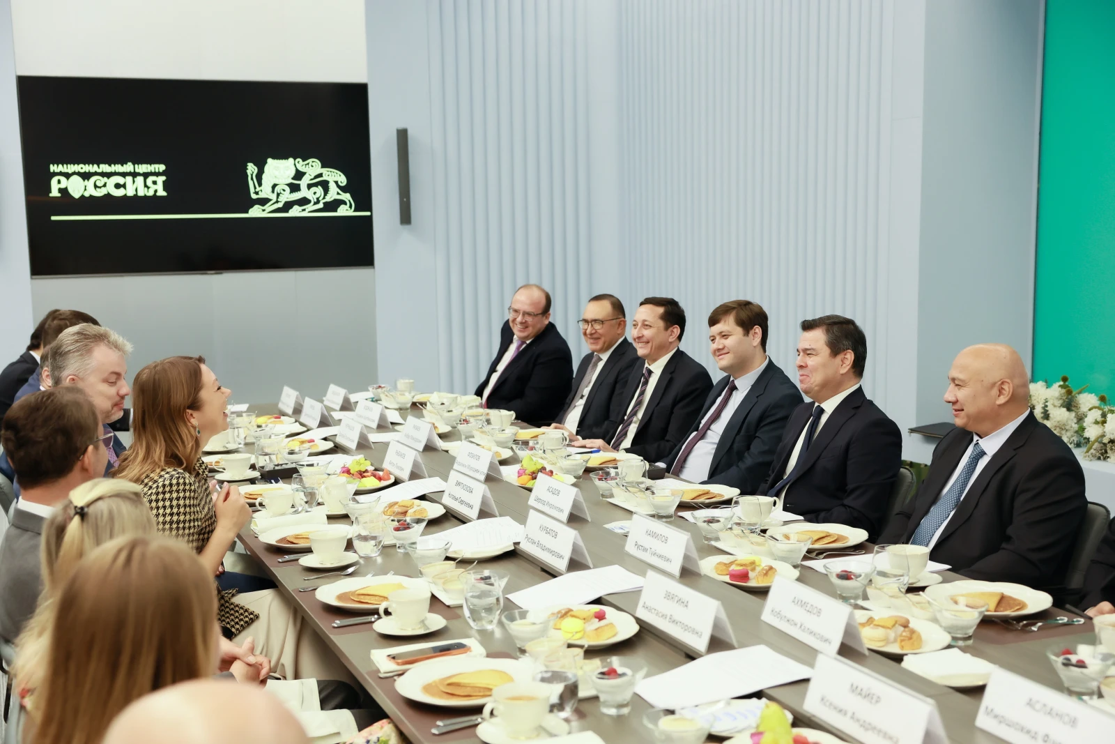 Delegation from Uzbekistan at the National Centre RUSSIA